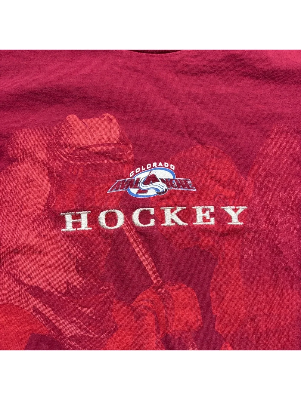 00’s Colorado Avalanche Hockey tee, good colors no flaws, size Medium